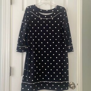 Lands' End black Polka Dot Swim Coverup